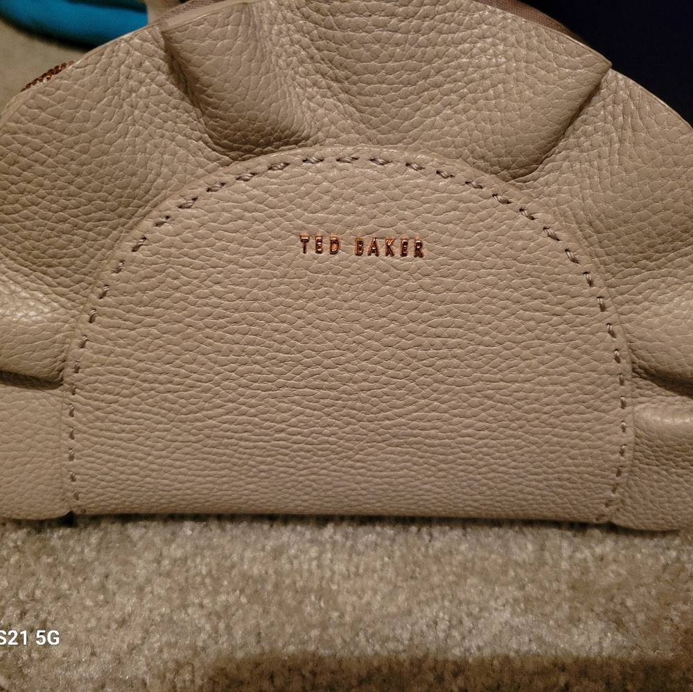 Leather Dark tan crossbody handbag